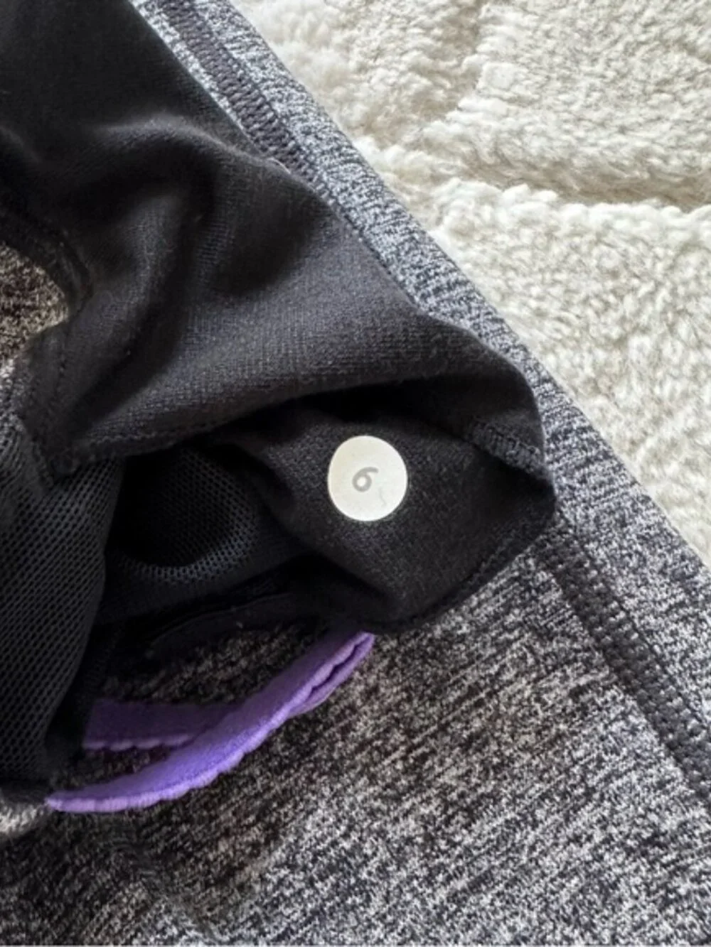 Lululemon | Gray and Purple Yogi Dance Tank Top | Size 6